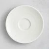 RAK Porcelain Choice 5 1/8" Ivory Embossed Porcelain Espresso Cup Saucer - 12/Case