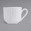 Tuxton TuxTrendz Charleston Bright White 8 Oz. Embossed China Cup - 36/Case