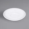 Bauscher By BauscherHepp Smart 4 11/16" Bright White Round Porcelain Saucer - 12/Case