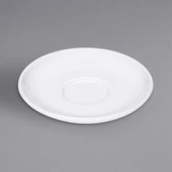 Bauscher By BauscherHepp Smart 4 11/16" Bright White Round Porcelain Saucer - 12/Case