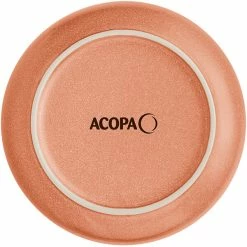 Acopa Pangea 6" Terra Cotta Matte Porcelain Saucer - 24/Case -Rak Porcelain shop 2297705