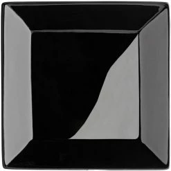 Acopa 8" Glossy Black Square Stoneware Plate - 24/Case 6 Acopa 8" Glossy Black Square Stoneware Plate - 24/Case -Rak Porcelain shop 2303763