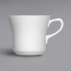 Bauscher By BauscherHepp Bonn 8.79 Oz. Bright White Porcelain Cup - 12/Case