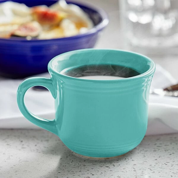 Tuxton CIF-0702 Concentrix 8 Oz. Island Blue Round China Cup - 24/Case 1 Tuxton CIF-0702 Concentrix 8 Oz. Island Blue Round China Cup - 24/Case