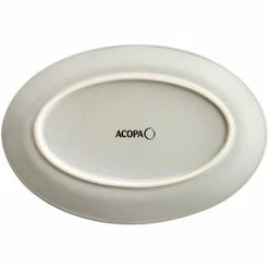 Acopa Embers 9 1/2" X 6 1/2" Grey Matte Coupe Stoneware Platter - 12/Case 8 Acopa Embers 9 1/2" X 6 1/2" Grey Matte Coupe Stoneware Platter - 12/Case -Rak Porcelain shop 2320505