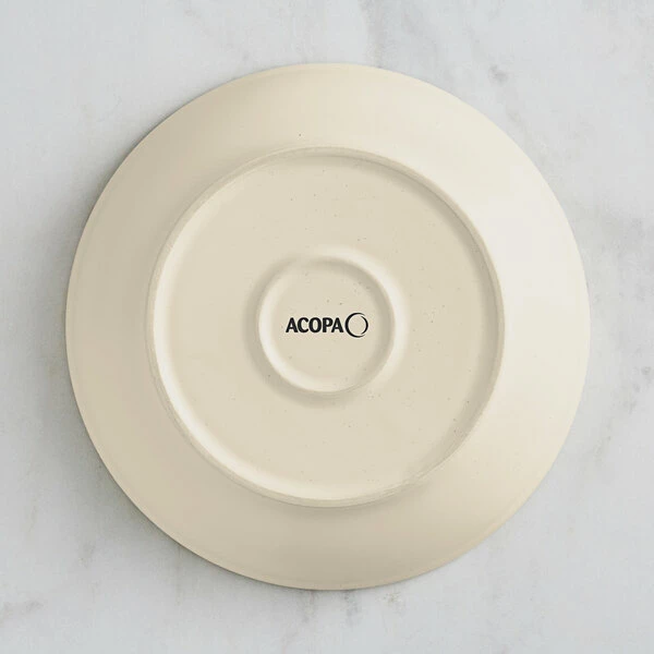 Acopa Embers 32 Oz. Cream White Matte Stoneware Pasta Bowl - 12/Case 3 Acopa Embers 32 Oz. Cream White Matte Stoneware Pasta Bowl - 12/Case - Image 3