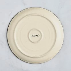 Acopa Embers 7 1/2" Cream White Matte Coupe Stoneware Plate - 24/Case -Rak Porcelain shop 2323348