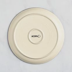 Sample - Acopa Embers 10 3/4" Cream White Matte Coupe Stoneware Plate -Rak Porcelain shop 2323358