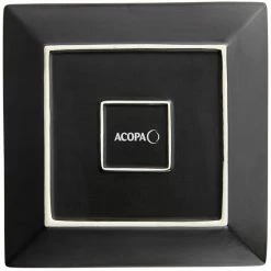 Sample - Acopa 10" Matte Black Square Stoneware Plate -Rak Porcelain shop 2323566