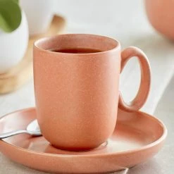 Sample - Acopa Pangea 7 Oz. Terra Cotta Matte Porcelain Cup
