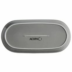 Sample - Acopa Keystone 14" X 6 3/4" Granite Gray Stoneware Oblong Coupe Platter -Rak Porcelain shop 2324182