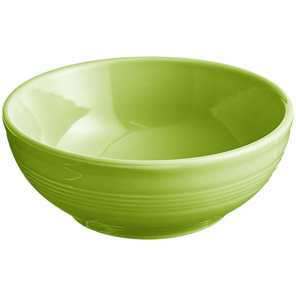 Sample - Acopa Capri 19 Oz. Bamboo Green Stoneware Bistro Bowl 2 Sample - Acopa Capri 19 Oz. Bamboo Green Stoneware Bistro Bowl - Image 2