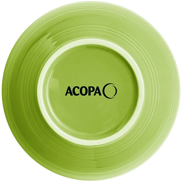Sample - Acopa Capri 19 Oz. Bamboo Green Stoneware Bistro Bowl 3 Sample - Acopa Capri 19 Oz. Bamboo Green Stoneware Bistro Bowl - Image 3