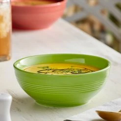 Sample - Acopa Capri 19 Oz. Bamboo Green Stoneware Bistro Bowl