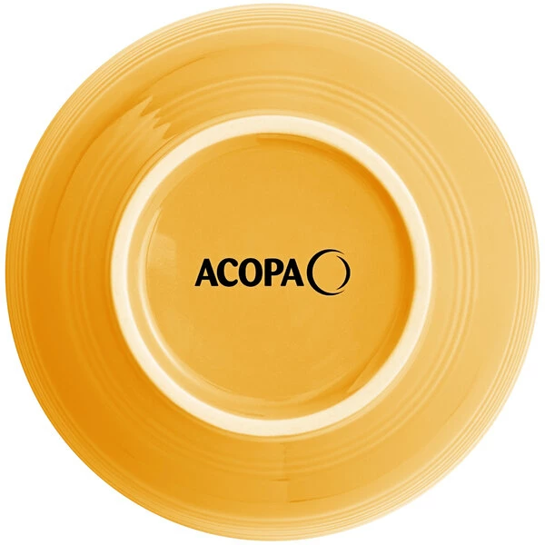 Sample - Acopa Capri 19 Oz. Mango Orange Stoneware Bistro Bowl 3 Sample - Acopa Capri 19 Oz. Mango Orange Stoneware Bistro Bowl - Image 3