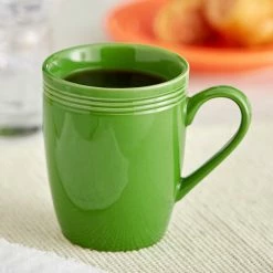 Sample- Acopa Capri 12 Oz. Palm Green Stoneware Mug