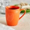 Sample- Acopa Capri 12 Oz. Valencia Orange Stoneware Mug