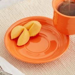 Sample- Acopa Capri 6" Valencia Orange Stoneware Saucer