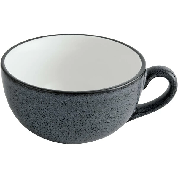 Sample - Acopa Embers 12 Oz. Midnight Blue Matte Stoneware Cup 2 Sample - Acopa Embers 12 Oz. Midnight Blue Matte Stoneware Cup - Image 2