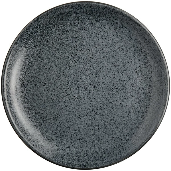 Acopa Embers 7 1/2" Midnight Blue Matte Coupe Stoneware Plate - 24/Case 2 Acopa Embers 7 1/2" Midnight Blue Matte Coupe Stoneware Plate - 24/Case - Image 2