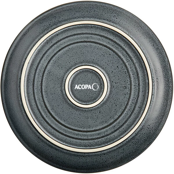 Acopa Embers 7 1/2" Midnight Blue Matte Coupe Stoneware Plate - 24/Case 3 Acopa Embers 7 1/2" Midnight Blue Matte Coupe Stoneware Plate - 24/Case - Image 3