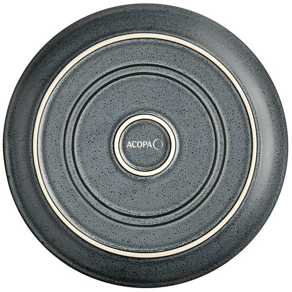 Acopa Embers 9 1/2" Midnight Blue Matte Coupe Stoneware Plate - 12/Case 3 Acopa Embers 9 1/2" Midnight Blue Matte Coupe Stoneware Plate - 12/Case - Image 3