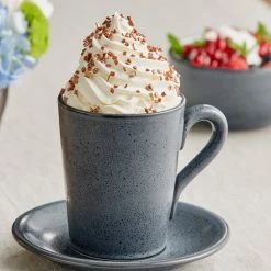 Sample - Acopa Embers 12 Oz. Midnight Blue Matte Stoneware Mug