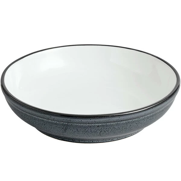 Sample - Acopa Embers 32 Oz. Midnight Blue Matte Stoneware Pasta Bowl 2 Sample - Acopa Embers 32 Oz. Midnight Blue Matte Stoneware Pasta Bowl - Image 2