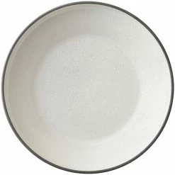 Oneida Moira By 1880 Hospitality MO2702026DW 10 3/4" Dusted White Stoneware Deep Plate - 12/Case