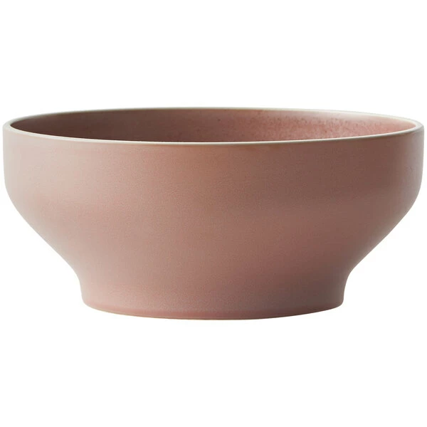 Oneida Moira By 1880 Hospitality MO2752018SP 32 Oz. Smoky Plum Stoneware Bowl - 24/Case 2 Oneida Moira By 1880 Hospitality MO2752018SP 32 Oz. Smoky Plum Stoneware Bowl - 24/Case - Image 2