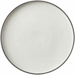 Oneida Moira By 1880 Hospitality MO2701020DW 7 3/4" Dusted White Stoneware Plate - 12/Case