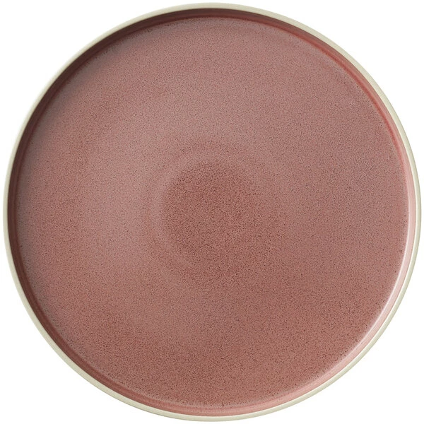 Oneida Moira By 1880 Hospitality MO2701020SP 7 3/4" Smoky Plum Stoneware Plate - 12/Case 1 Oneida Moira By 1880 Hospitality MO2701020SP 7 3/4" Smoky Plum Stoneware Plate - 12/Case