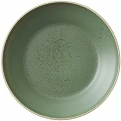 Oneida Moira By 1880 Hospitality MO2702023SB 9" Smoky Basil Stoneware Deep Plate - 12/Case