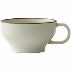 Oneida Moira By 1880 Hospitality MO2775020DW 7 Oz. Dusted White Stoneware Cup - 24/Case