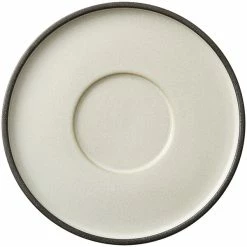 Oneida Moira By 1880 Hospitality MO2783015DW 6" Dusted White Stoneware Saucer - 24/Case