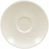 RAK Porcelain Favourite 5 1/8" Ivory Embossed Porcelain Saucer - 12/Case