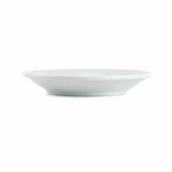 CAC China CAC RSV-55 Roosevelt 4 7/8" Super White Porcelain Saucer - 36/Case -Rak Porcelain shop 236218