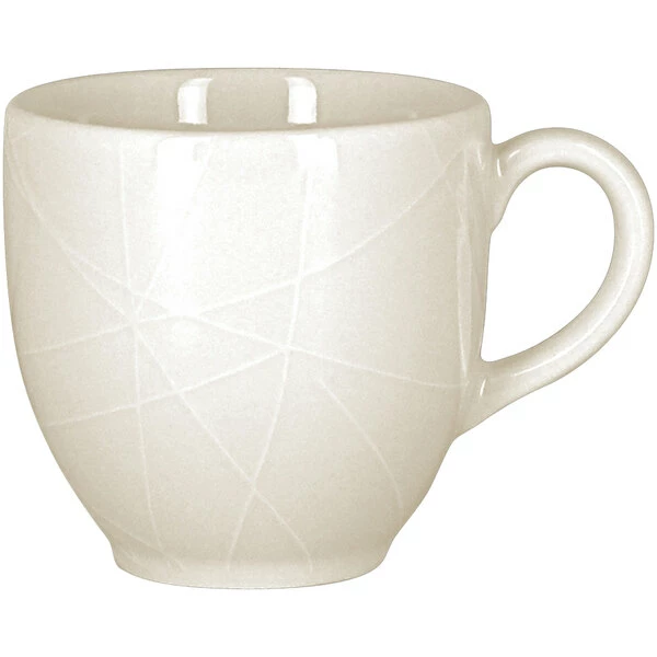 RAK Porcelain Wonder 3.05 Oz. Ivory Embossed Porcelain Cup - 12/Case 1 RAK Porcelain Wonder 3.05 Oz. Ivory Embossed Porcelain Cup - 12/Case
