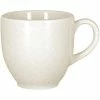 RAK Porcelain Lace 3.05 Oz. Ivory Embossed Porcelain Cup - 12/Case