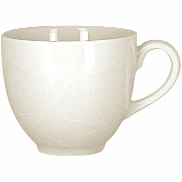 RAK Porcelain Wonder 7.8 Oz. Ivory Embossed Porcelain Cup - 12/Case 1 RAK Porcelain Wonder 7.8 Oz. Ivory Embossed Porcelain Cup - 12/Case
