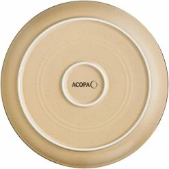 Acopa Embers 10 3/4" Harvest Tan Matte Coupe Stoneware Plate - 12/Case -Rak Porcelain shop 2370342