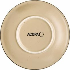 Acopa Embers 5 1/2" Harvest Tan Matte Stoneware Saucer - 24/Case -Rak Porcelain shop 2371202