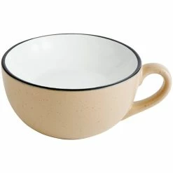 Sample - Acopa Embers 12 Oz. Harvest Tan Matte Stoneware Cup 4 Sample - Acopa Embers 12 Oz. Harvest Tan Matte Stoneware Cup -Rak Porcelain shop 2375538