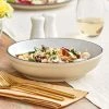 Acopa Embers 32 Oz. Harvest Tan Matte Stoneware Pasta Bowl - 12/Case