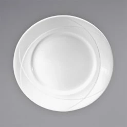 Oneida Vision By 1880 Hospitality F1150000152 10 5/8" White Bone China Plate - 12/Case