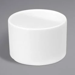 Oneida Gemini By 1880 Hospitality F1130000705 8 Oz. White Bone China Stackable Bouillon Cup - 36/Case