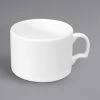 Oneida Gemini By 1880 Hospitality F1130000530 8 Oz. White Bone China Stackable Cup - 36/Case