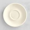 Oneida Verge By 1880 Hospitality L5800000505 4 1/4" Warm White Porcelain Espresso Saucer - 48/Case