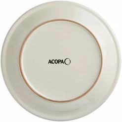 Acopa 10 1/2" Ivory (American White) Narrow Rim Stoneware Plate - 12/Case -Rak Porcelain shop 2464169