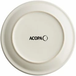 Acopa 9 3/4" Ivory (American White) Narrow Rim Stoneware Plate - 24/Case -Rak Porcelain shop 2464177